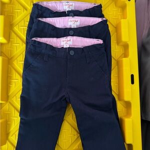 3 pair Cat & Jack Kids Navy Uniform Pants